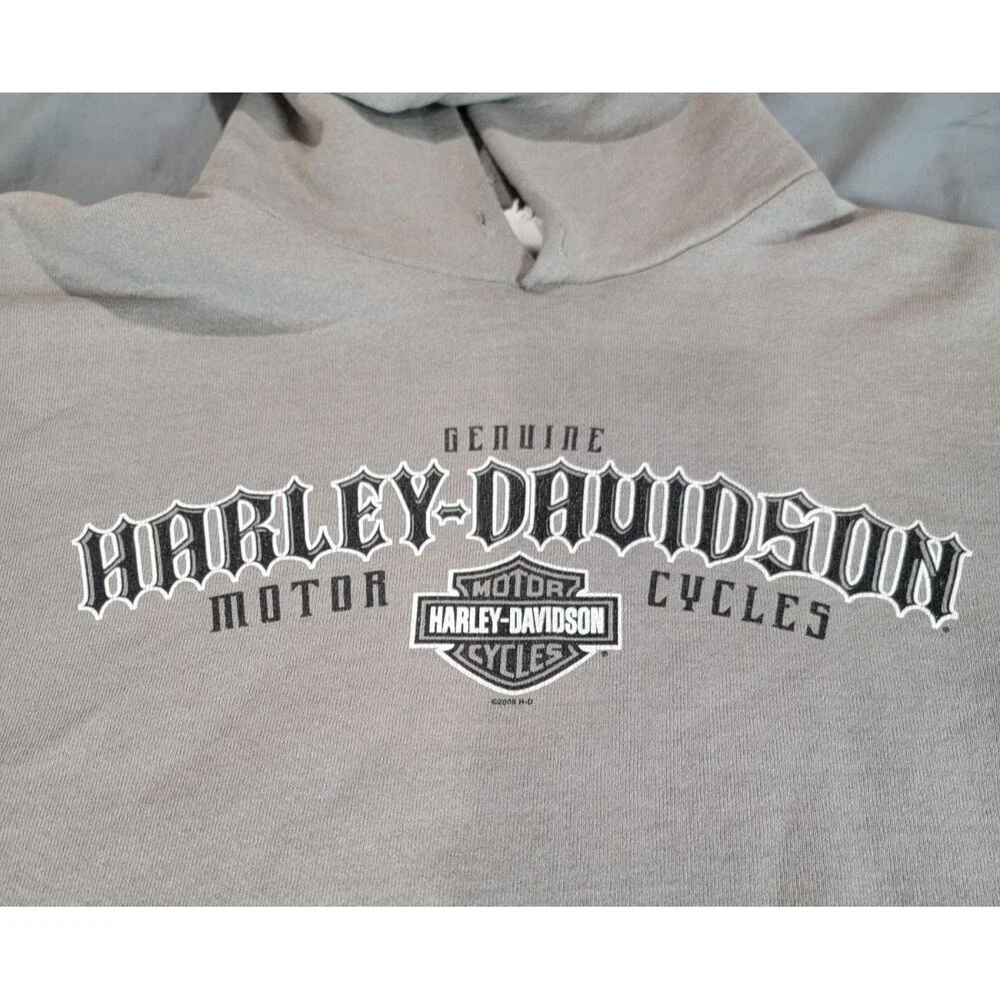Harley-Davidson Hoodie Men Gray Live To Ride Ride To Live Mitchell’s Modesto CA